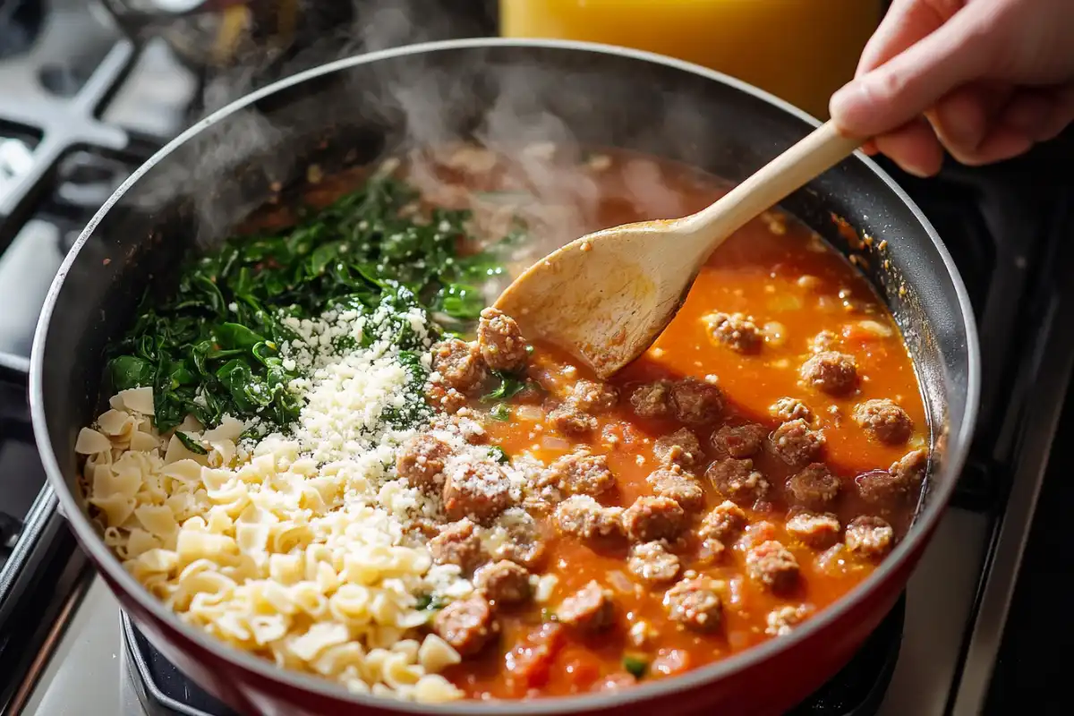 Creamy Parmesan Italian Sausage Soup