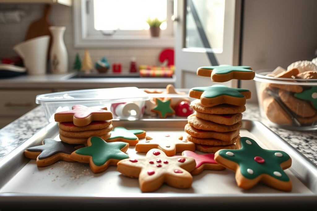 Freezing cut-out cookies