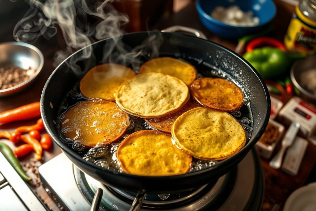 Frying Tortillas