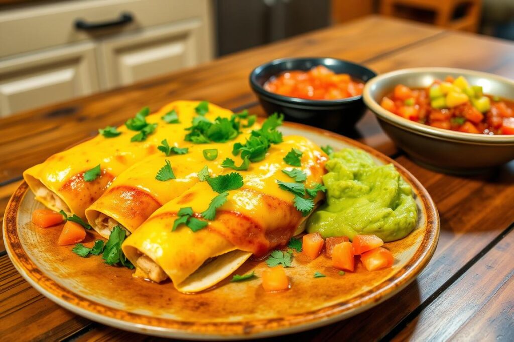 cheesy chicken enchiladas