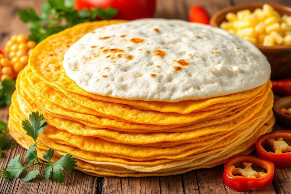 corn and flour tortillas